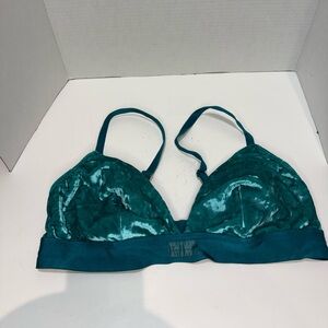 Pink by Victoria’s Secret Blue Velvet Bra - Size XL